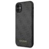Guess GUHCN61G4GFGR iPhone 11 / Xr 6,1"szary/grey hard case 4G Metal Gold Logo na NearMe.pl