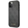 Guess GUHCP12MG4GFGR iPhone 12 / 12 Pro6,1" szary/grey hard case 4G Metal Gold Logo na NearMe.pl