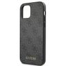 Guess GUHCP12MG4GFGR iPhone 12 / 12 Pro6,1" szary/grey hard case 4G Metal Gold Logo na NearMe.pl