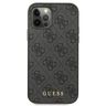 Guess GUHCP12LG4GFGR iPhone 12 Pro Max6,7" szary/grey hard case 4G Metal Gold Logo na NearMe.pl