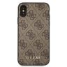 Guess GUHCI65G4GFBR iPhone Xs Max brązowy/brown hard case 4G Metal Gold Logo na NearMe.pl