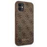 Guess GUHCN61G4GFBR iPhone 11 / Xr 6,1"brązowy/brown hard case 4G Metal Gold Logo na NearMe.pl