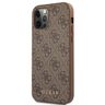 Guess GUHCP12MG4GFBR iPhone 12 / 12 Pro 6,1" brązowy/brown hard case 4G Metal Gold Logo na NearMe.pl