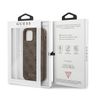 Guess GUHCP12MG4GFBR iPhone 12 / 12 Pro 6,1" brązowy/brown hard case 4G Metal Gold Logo na NearMe.pl