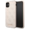 Guess GUHCN61G4GFPI iPhone 11 / Xr 6,1"różowy/pink hard case 4G Metal Gold Logo na NearMe.pl