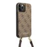 Guess GUHCP12MCB4GB iPhone 12 / 12 Pro 6,1" brązowy/brown hardcase 4G Crossbody Cardslot na NearMe.pl