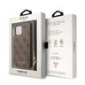 Guess GUHCP12MCB4GB iPhone 12 / 12 Pro 6,1" brązowy/brown hardcase 4G Crossbody Cardslot na NearMe.pl