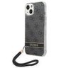 Guess GUOHCP14SH4STK iPhone 14 / 15 / 136.1" czarny/black hardcase 4G Print Strap na NearMe.pl