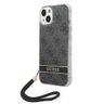 Guess GUOHCP14MH4STK iPhone 14 Plus/ 15 Plus 6.7" czarny/black hardcase 4G Print Strap na NearMe.pl