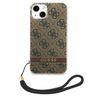 Guess GUOHCP14SH4STW iPhone 14 / 15 / 136.1" brązowy/brown hardcase 4G Print Strap na NearMe.pl