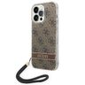 Guess GUOHCP14LH4STW iPhone 14 Pro 6,1" brązowy/brown hardcase 4G Print Strap na NearMe.pl