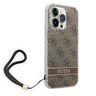 Guess GUOHCP14XH4STW iPhone 14 ProMax 6,7" brązowy/brown hardcase 4G Print Strap na NearMe.pl