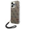 Guess GUOHCP14XH4STW iPhone 14 ProMax 6,7" brązowy/brown hardcase 4G Print Strap na NearMe.pl