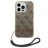 Guess GUOHCP14XH4STW iPhone 14 ProMax 6,7" brązowy/brown hardcase 4G Print Strap na NearMe.pl