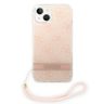 Guess GUOHCP14SH4STP iPhone 14 / 15 / 136.1" różowy/pink hardcase 4G Print Strap na NearMe.pl