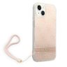 Guess GUOHCP14MH4STP iPhone 14 Plus / 15 Plus 6.7" różowy/pink hardcase 4G Print Strap na NearMe.pl
