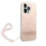 Guess GUOHCP14LH4STP iPhone 14 Pro 6,1" różowy/pink hardcase 4G Print Strap na NearMe.pl