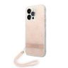 Guess GUOHCP14LH4STP iPhone 14 Pro 6,1" różowy/pink hardcase 4G Print Strap na NearMe.pl