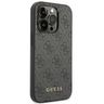 Guess GUHCP14LG4GFGR iPhone 14 Pro 6,1" szary/grey hard case 4G Metal Gold Logo na NearMe.pl