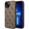 Guess GUHCP14MG4GFBR iPhone 14 Plus / 15 Plus 6.7" brązowy/brown hard case 4G Metal Gold Logo na NearMe.pl