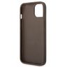 Guess GUHCP14MG4GFBR iPhone 14 Plus / 15 Plus 6.7" brązowy/brown hard case 4G Metal Gold Logo na NearMe.pl