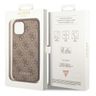 Guess GUHCP14MG4GFBR iPhone 14 Plus / 15 Plus 6.7" brązowy/brown hard case 4G Metal Gold Logo na NearMe.pl