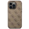 Guess GUHCP14LG4GFBR iPhone 14 Pro 6,1" brązowy/brown hard case 4G Metal Gold Logo na NearMe.pl