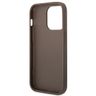 Guess GUHCP14LG4GFBR iPhone 14 Pro 6,1" brązowy/brown hard case 4G Metal Gold Logo na NearMe.pl