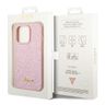 Guess GUHCP14XHGGSHP iPhone 14 Pro Max6,7" różowy/pink hard case Glitter Script na NearMe.pl