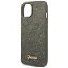 Guess GUHCP14SHGGSHN iPhone 14 / 15 / 136.1" zielony/green hard case Glitter Script na NearMe.pl