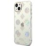 Guess GUHCP14SHTPPTH iPhone 14 / 15 / 136.1" przezroczysty/transparent hard case Peony Glitter na NearMe.pl
