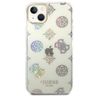 Guess GUHCP14MHTPPTH iPhone 14 Plus/ 15 Plus 6.7" przezroczysty/transparent hard case Peony Glitter na NearMe.pl