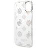 Guess GUHCP14MHTPPTH iPhone 14 Plus/ 15 Plus 6.7" przezroczysty/transparent hard case Peony Glitter na NearMe.pl