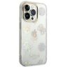 Guess GUHCP14LHTPPTH iPhone 14 Pro6,1" przezroczysty/transparent hard case Peony Glitter na NearMe.pl