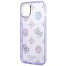 Guess GUHCP14SHTPPTL iPhone 14 / 15 / 136.1" liliowy/lilac hard case Peony Glitter na NearMe.pl