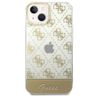Guess GUHCP14SHG4MHG iPhone 14 / 15 / 136.1" złoty/gold hardcase 4G Pattern Script na NearMe.pl