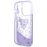 Guess GUHCP14LLFCTPU iPhone 14 Pro 6,1" fioletowy/purple hardcase Liquid Glitter Palm Collection na NearMe.pl