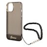 Guess GUHCP14SHGCOHK iPhone 14 / 15 / 13 6.1" czarny/black hardcase Translucent Pearl Strap na NearMe.pl