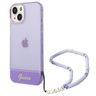 Guess GUHCP14SHGCOHU iPhone 14 / 15 / 13 6.1" fioletowy/purple hardcase Translucent Pearl Strap na NearMe.pl