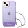 Guess GUHCP14SHGCOHU iPhone 14 / 15 / 13 6.1" fioletowy/purple hardcase Translucent Pearl Strap na NearMe.pl