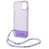 Guess GUHCP14SHGCOHU iPhone 14 / 15 / 13 6.1" fioletowy/purple hardcase Translucent Pearl Strap na NearMe.pl