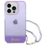 Guess GUHCP14LHGCOHU iPhone 14 Pro 6,1" fioletowy/purple hardcase Translucent Pearl Strap na NearMe.pl