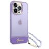 Guess GUHCP14XHGCOHU iPhone 14 Pro Max6,7" fioletowy/purple hardcase Translucent Pearl Strap na NearMe.pl