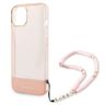 Guess GUHCP14MHGCOHP iPhone 14 Plus / 15 Plus 6.7" różowy/pink hardcase Translucent Pearl Strap na NearMe.pl