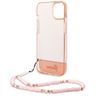 Guess GUHCP14MHGCOHP iPhone 14 Plus / 15 Plus 6.7" różowy/pink hardcase Translucent Pearl Strap na NearMe.pl