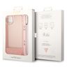 Guess GUHCP14MHGCOHP iPhone 14 Plus / 15 Plus 6.7" różowy/pink hardcase Translucent Pearl Strap na NearMe.pl