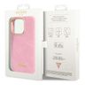 Guess GUHCP14LHGCRHP iPhone 14 Pro 6,1" różowy/pink hardcase Croco Collection na NearMe.pl