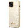 Guess GUHCP14SHGCRHD iPhone 14 / 15 / 13 6.1" złoty/gold hardcase Croco Collection na NearMe.pl