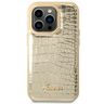 Guess GUHCP14LHGCRHD iPhone 14 Pro6,1" złoty/gold hardcase Croco Collection na NearMe.pl