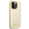 Guess GUHCP14LHGCRHD iPhone 14 Pro6,1" złoty/gold hardcase Croco Collection na NearMe.pl